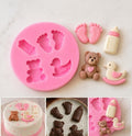 Baby Shower Theme Silicone Fondant Mould