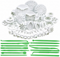 Premium 42Pc Fondant Tools & Plunger Cutter Set