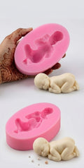 Silicone Fondant Sleeping Baby Mould
