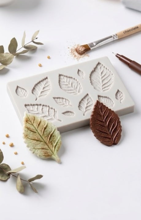 Realistic Multi-Size Leaf Silicone Fondant Mould
