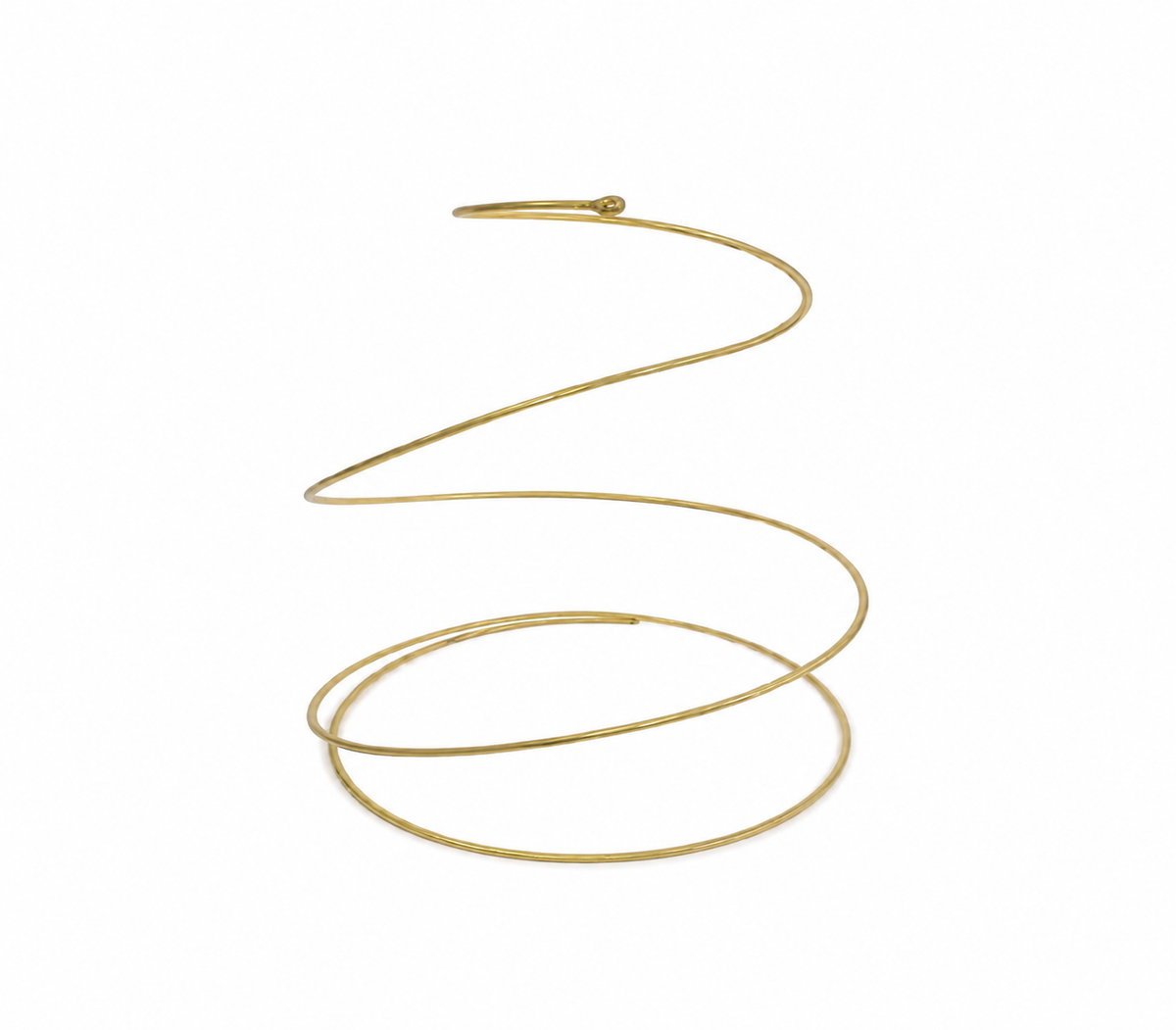 18" Golden Spiral Wire Cake Stand