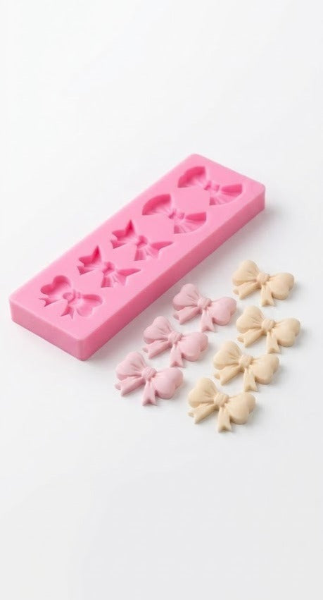 Premium Multi-Bow Silicone Fondant Mould