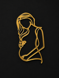 Acrylic Pregnancy Theme Cake Topper