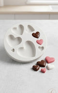 Multi-Size Heart Silicone Fondant & Chocolate Mould