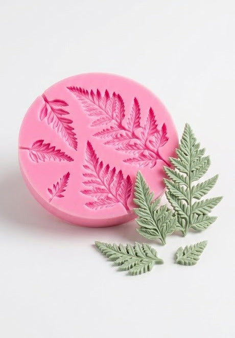 Elegant Fern Leaf Silicone Fondant Mould