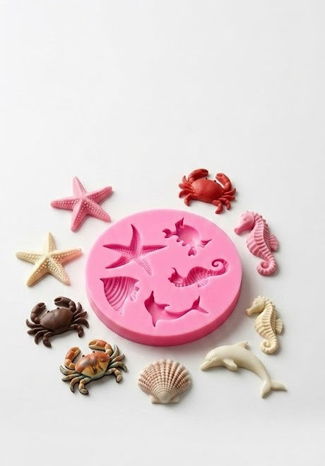 Under the Sea Marine Life Silicone Fondant Mould