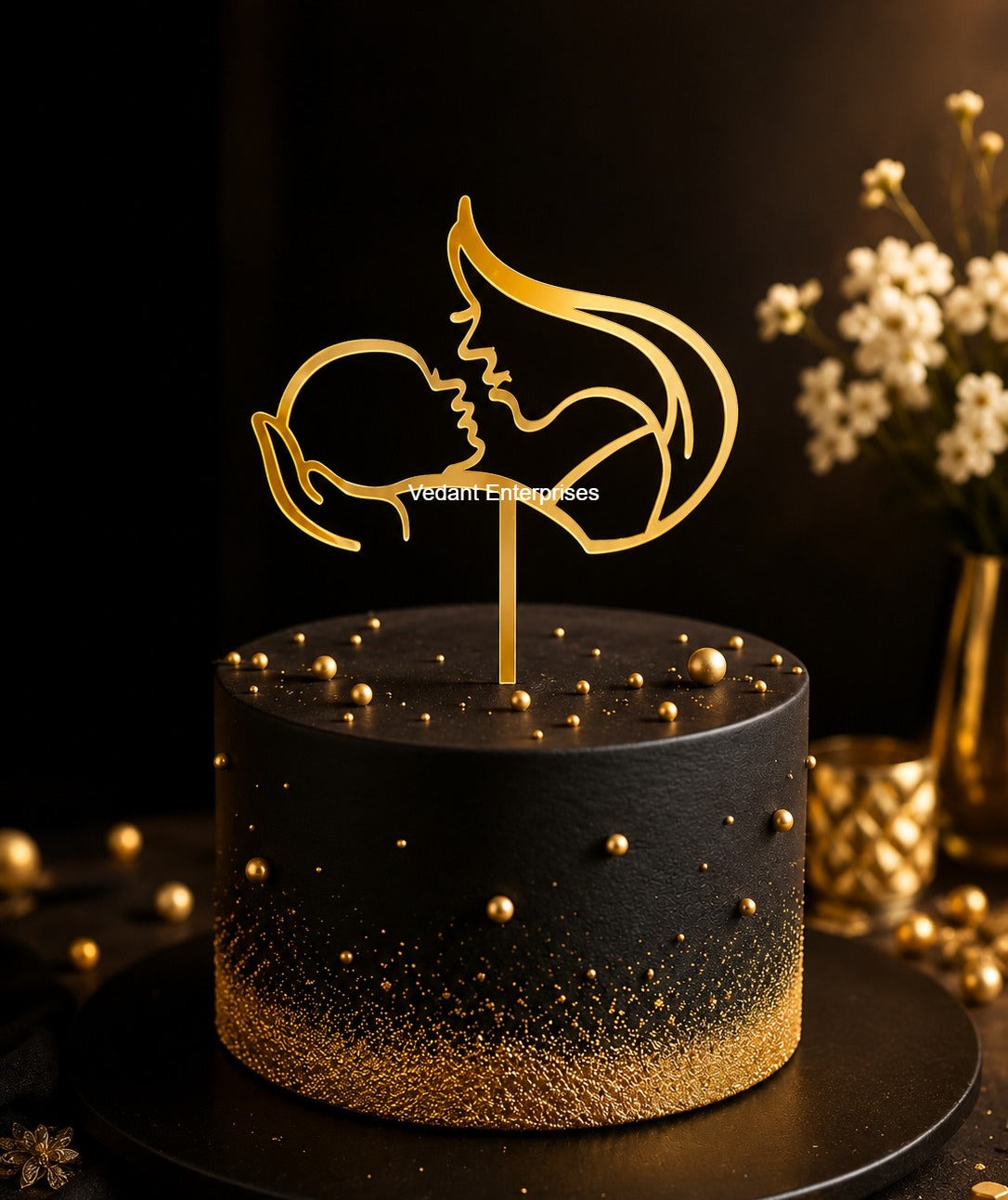 Mother & Baby Acrylic Cake Topper