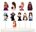 Front Pose Doll Cake Topper Set