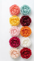 Premium Big Size Peonies for Cake Decoration (Pack of 10 Pcs)