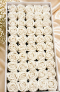 Real Touch Scented Rose Flowers – White (50 pcs Pack)
