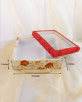 Premium Floral Hamper Gift Box with Transparent Lid 5pc pack