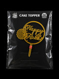 Happy Rakhi Acrylic Cake Topper – 3 Inch (Pack of 10)