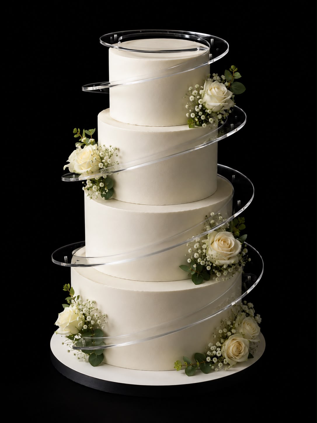 Acrylic Spiral Cake Stand / Floral Garland Support Stand