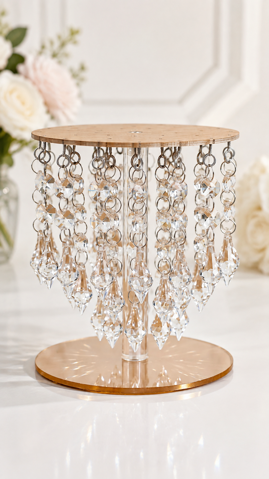 Crystal Hanging Cake Stand – 6×6 Inch