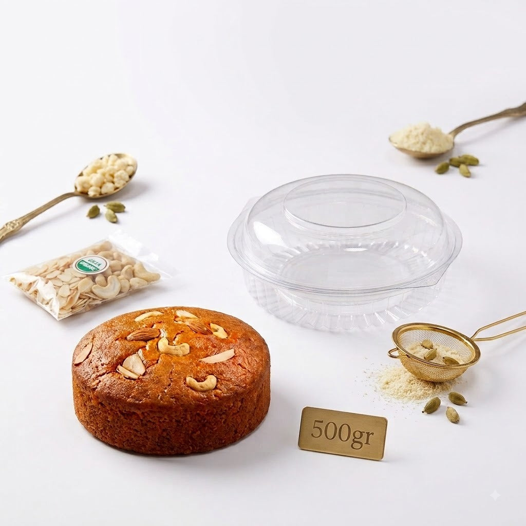 Transparent Mawa Container – 500g
