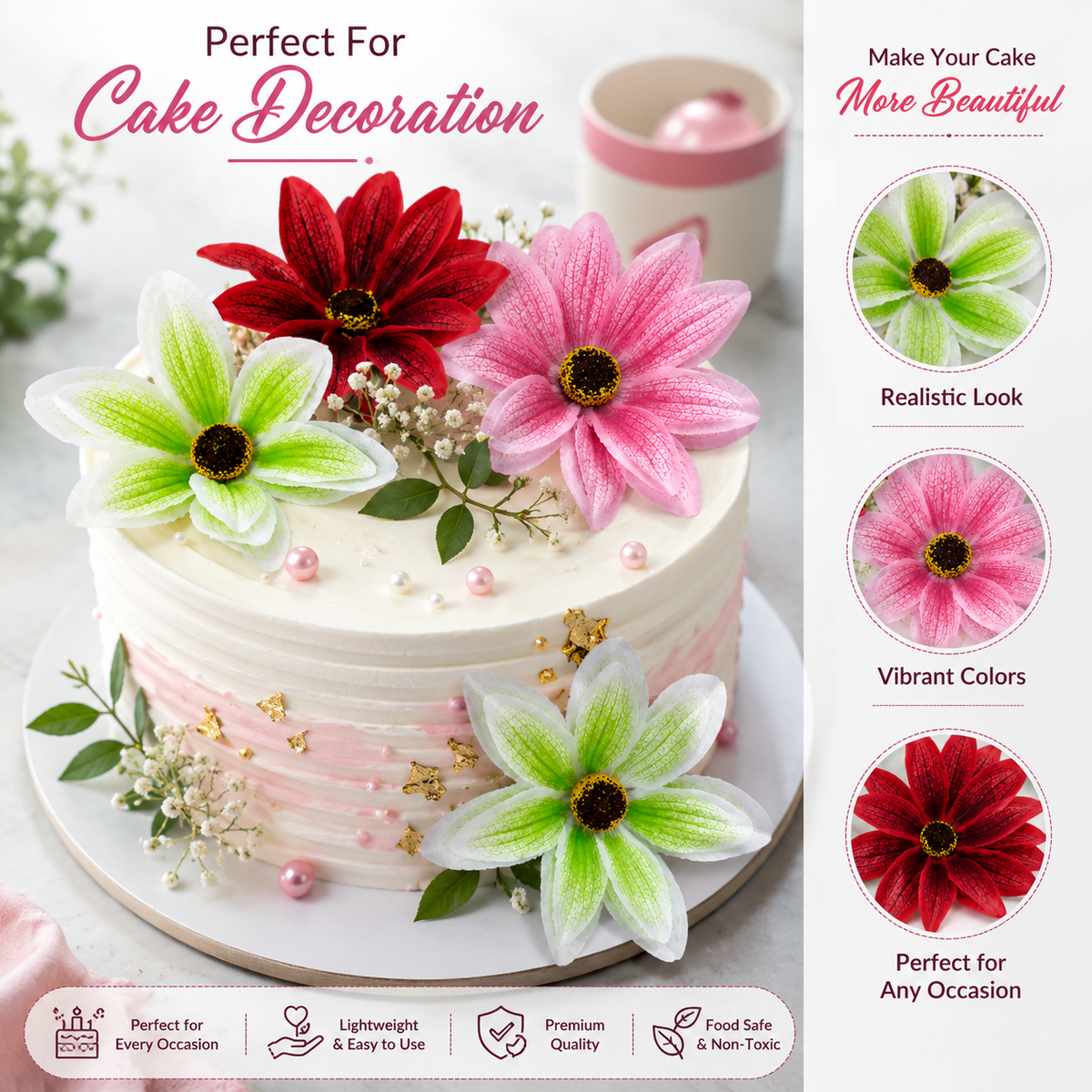 🌸 Lily Flowers for Cake Decoration🌸