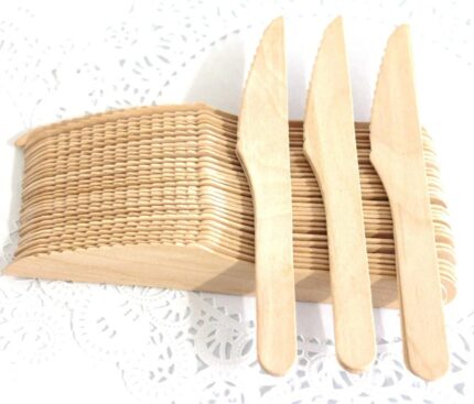 Vedant Enterprises Wooden Knife For Cake Cutting, Parties, Weddings, Camping (100 pcs)