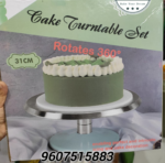Detachable 360° Rotating Cake steel Turntable