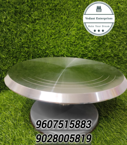 Detachable 360° Rotating Cake steel Turntable