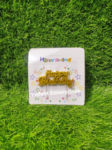 Imported HBD letters candle