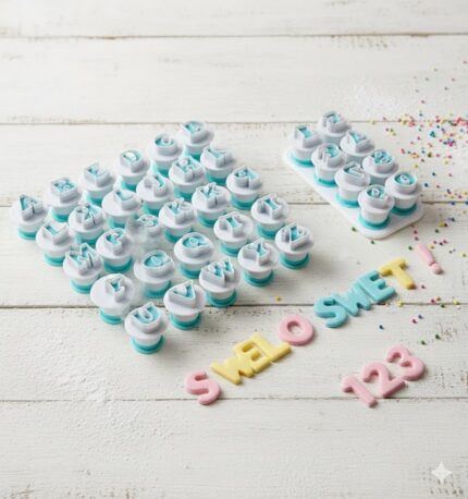 alphabet fondant plunger set