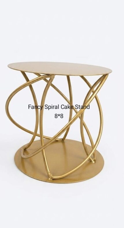 Elegant Fancy Spiral Cake Stand – 8" x 8"