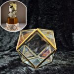 Geometric Pentagon Glass Cake Spacer