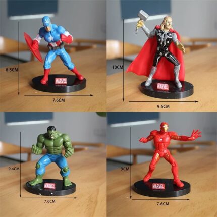 Avengers Theme Cake Topper Set (4 Pcs)