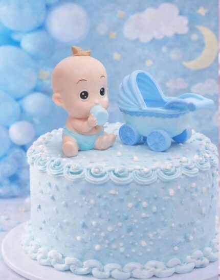 Baby Carriage Cake Topper