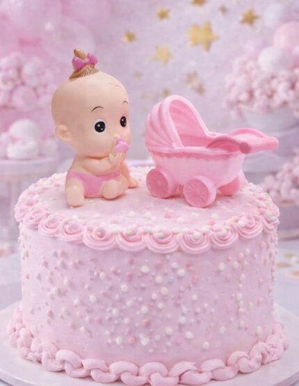 Baby Carriage Cake Topper