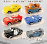 6-Piece Premium Racing Car Cake Topper Set