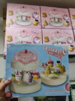 Premium Automatic Rotating Cupcake & Dessert Display Stand – 2-Tier Party Showpiece