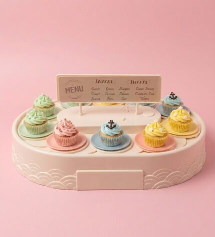 🎡 Oval "Go Round" Rotating Cupcake & Snack Display ✨